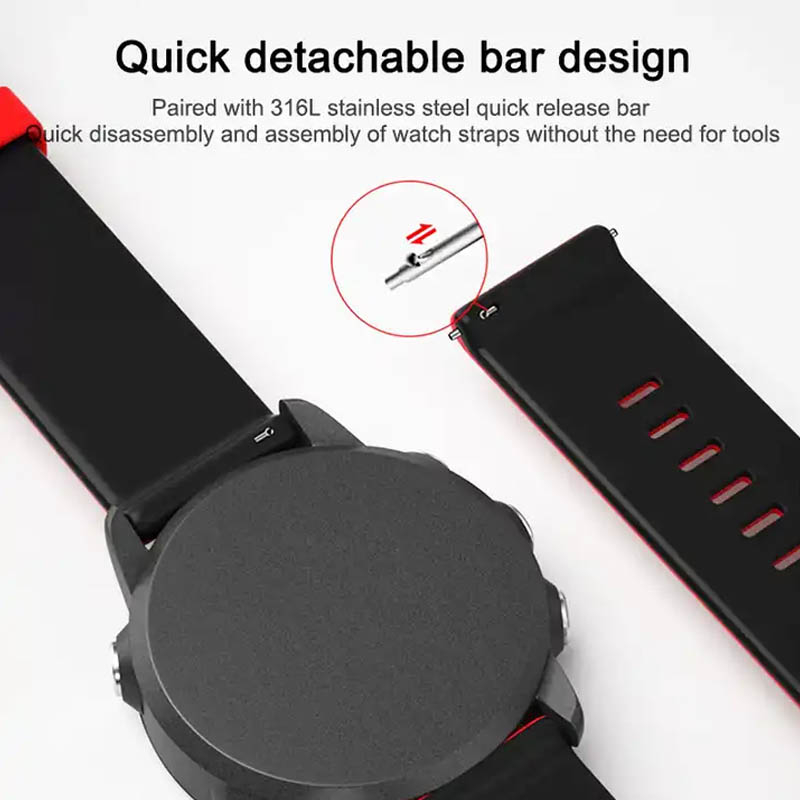 Ремінець Ribby для Smart Watch 22mm Red