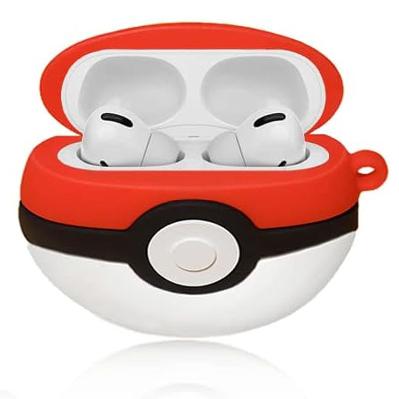 Силіконовий футляр Cartoons&Heroes для навушників AirPods Pro + карабін Покебол