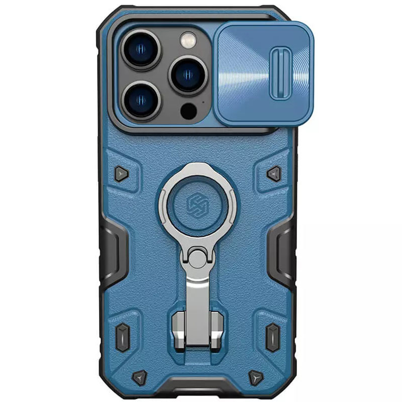 TPU + PC чохол Nillkin CamShield Armor Pro no logo (шторка на камеру) для Apple iPhone 14 Pro (6.1″)