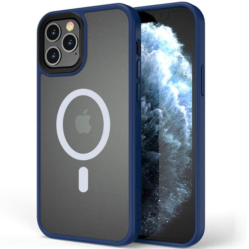TPU + PC чохол Metal Buttons with Magnetic Fit для Apple iPhone 12 Pro Max (6.7″)