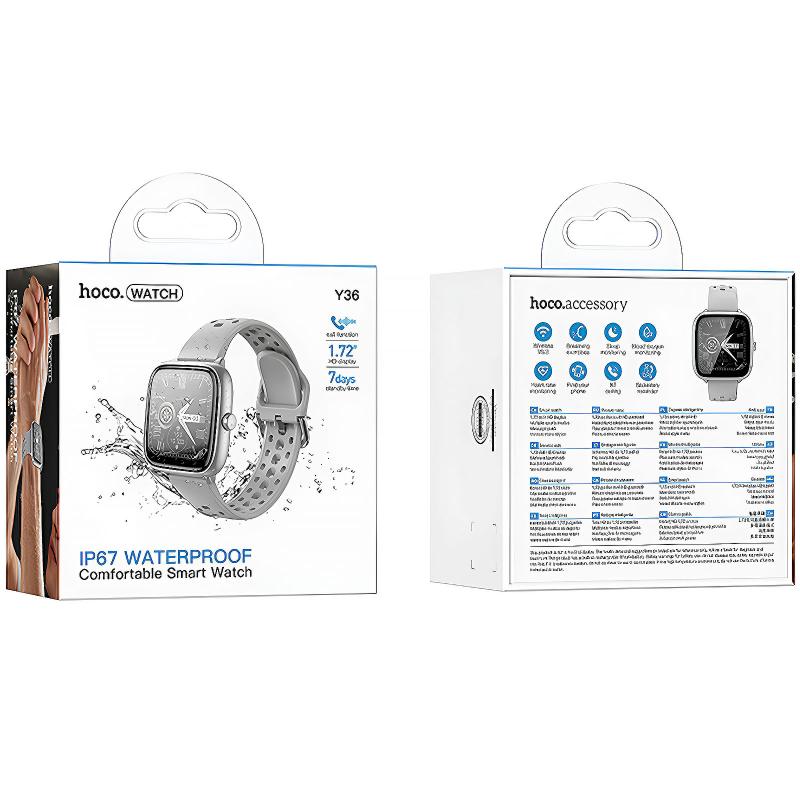 Смарт-годинник Hoco Y36 Smart sports watch (call version)