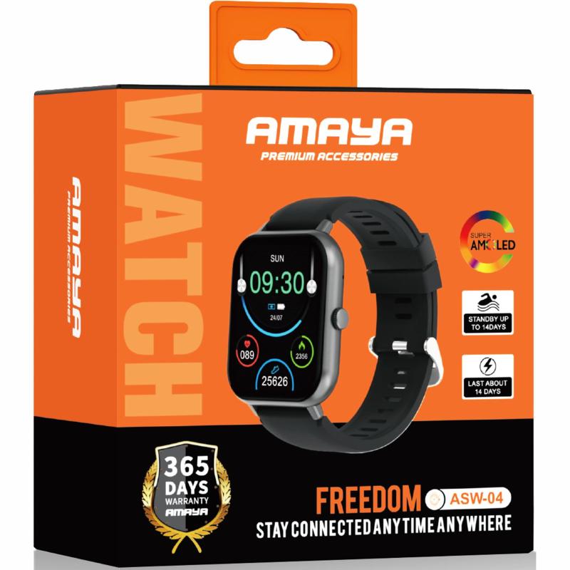 Смарт-годинник Amaya ASW-04 Smart sports watch (call version) Black