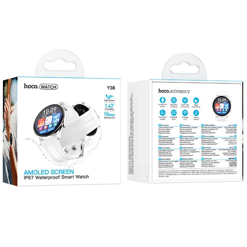Смарт-годинник Hoco Y38 Smart sports watch (call version)