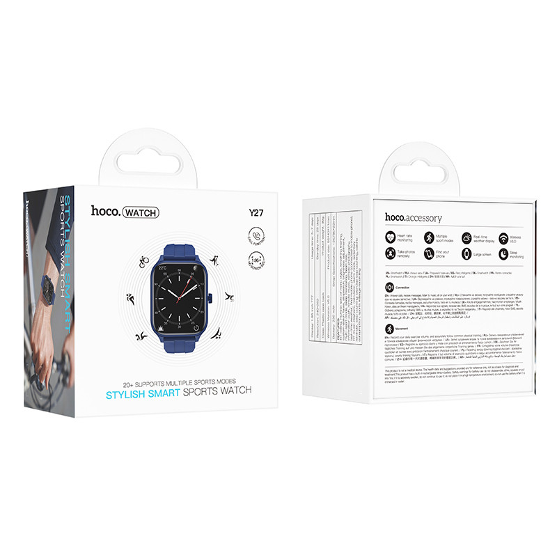 Смарт-годинник Hoco Y27 Smart sports watch (call version)