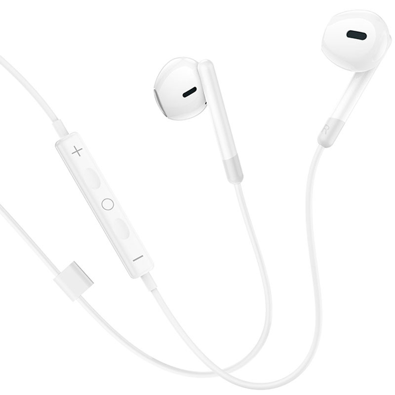 Стерео навушники Hoco M109 Pure joe (3.5mm/1.2 м) White
