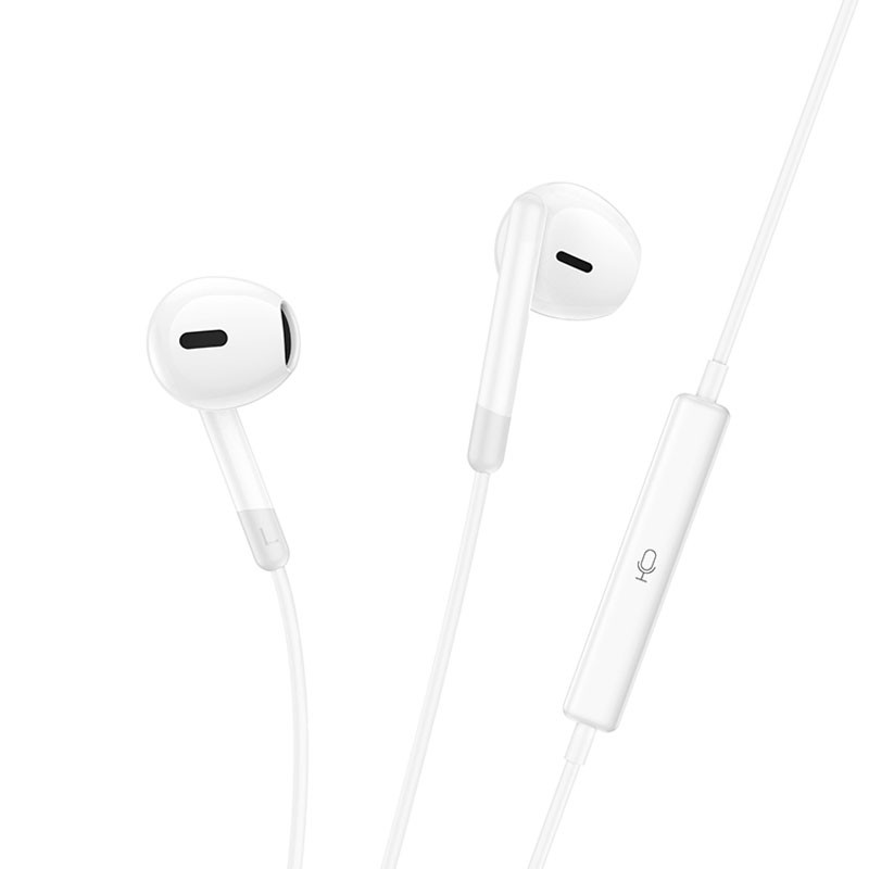 Стерео навушники Hoco M109 Pure joe (3.5mm/1.2 м) White
