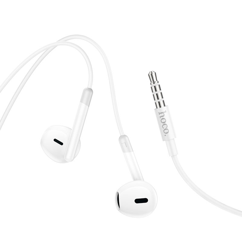 Стерео навушники Hoco M109 Pure joe (3.5mm/1.2 м) White