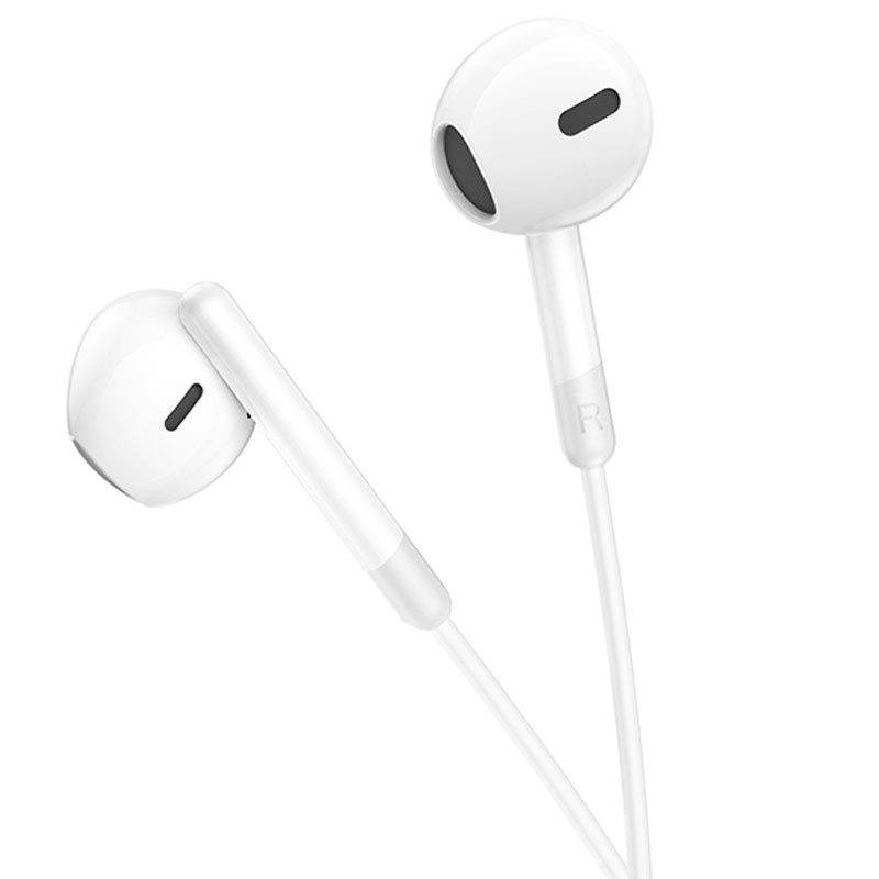 Стерео навушники Hoco M109 Pure joe (3.5mm/1.2 м) White