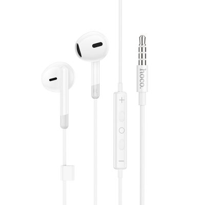 Стерео навушники Hoco M109 Pure joe (3.5mm/1.2 м) White