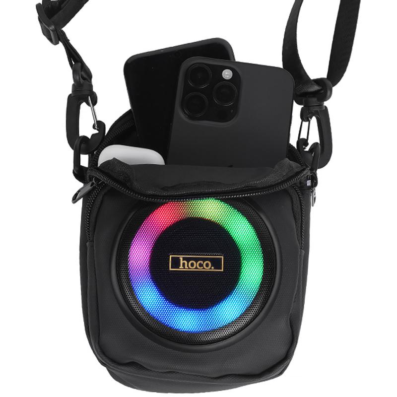 Сумка крос-боді зі вбудованою колонкою Hoco HC41 Wave Bass Black