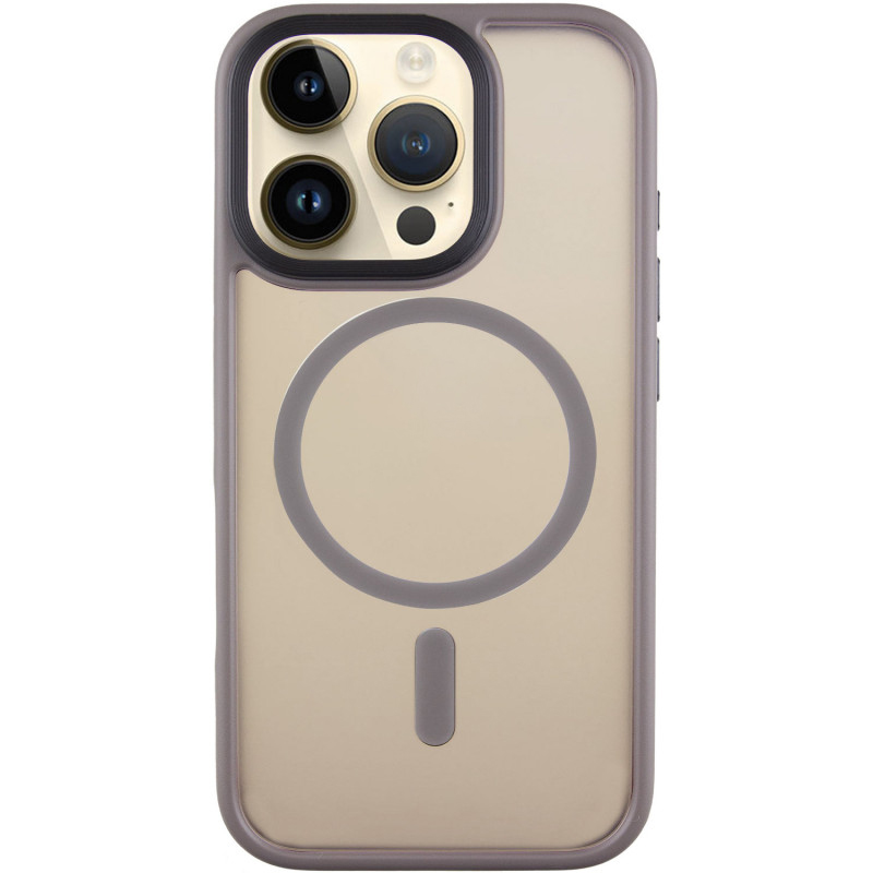 TPU + PC чохол Metal Buttons with Magnetic Fit для Apple iPhone 16 Pro (6.3″)
