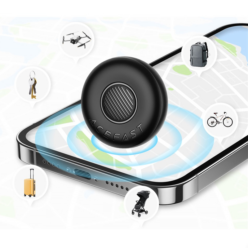 Трекер Acefast S1 Findy 230 mAh (4ps) Black