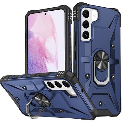 Ударостійкий чохол Pathfinder Ring для Samsung Galaxy S21 FE Синій / Navy