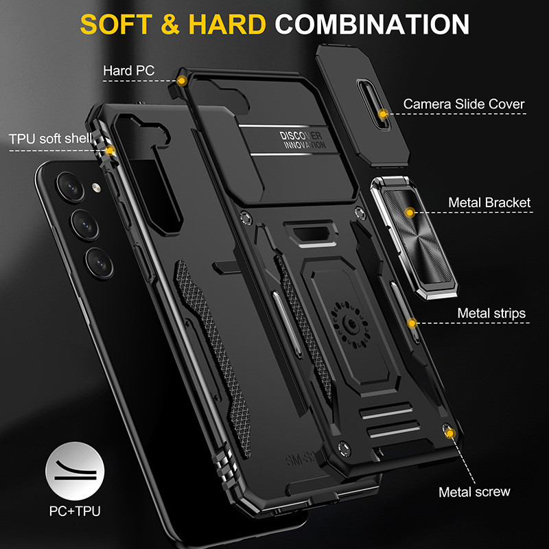 Ударостійкий чохол Camshield Army Ring для Samsung Galaxy S21