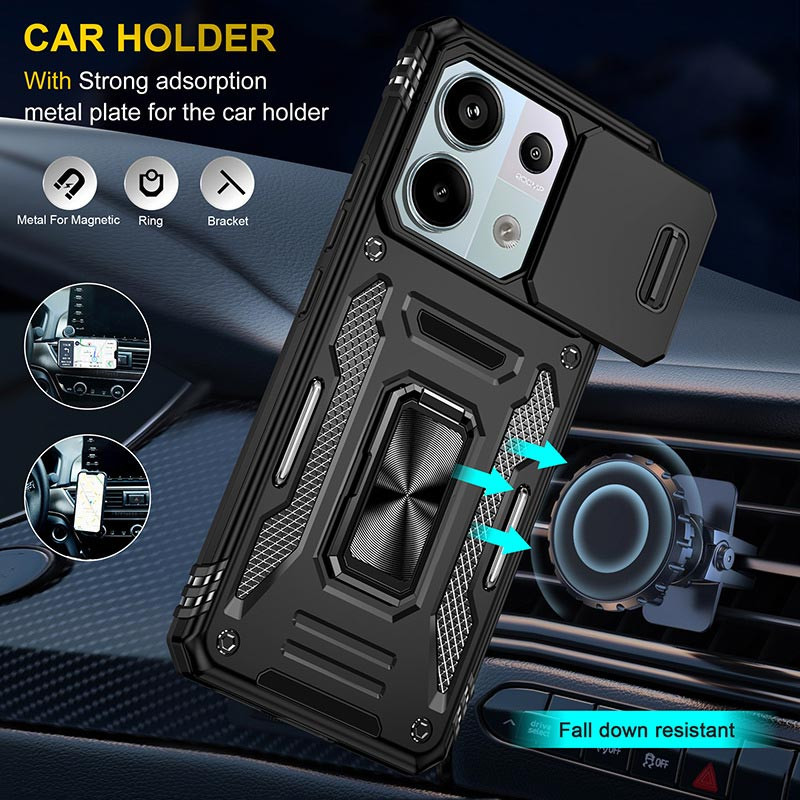 Ударостійкий чохол Camshield Army Ring для Xiaomi Poco X6 Pro