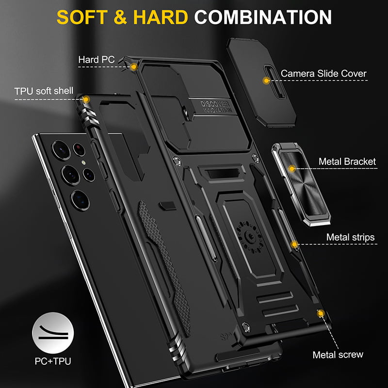 Ударостійкий чохол Camshield Army Ring для Samsung Galaxy S25 Ultra