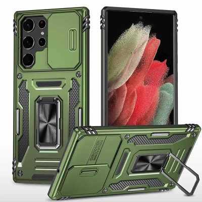 Ударостійкий чохол Camshield Army Ring для Samsung Galaxy S21 Ultra