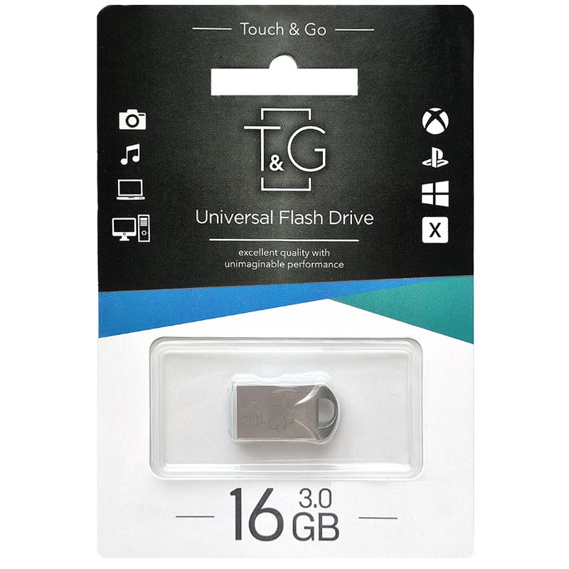 Флеш-накопичувач T&G 106 Metal Series USB 3.0 — 16GB Срібний