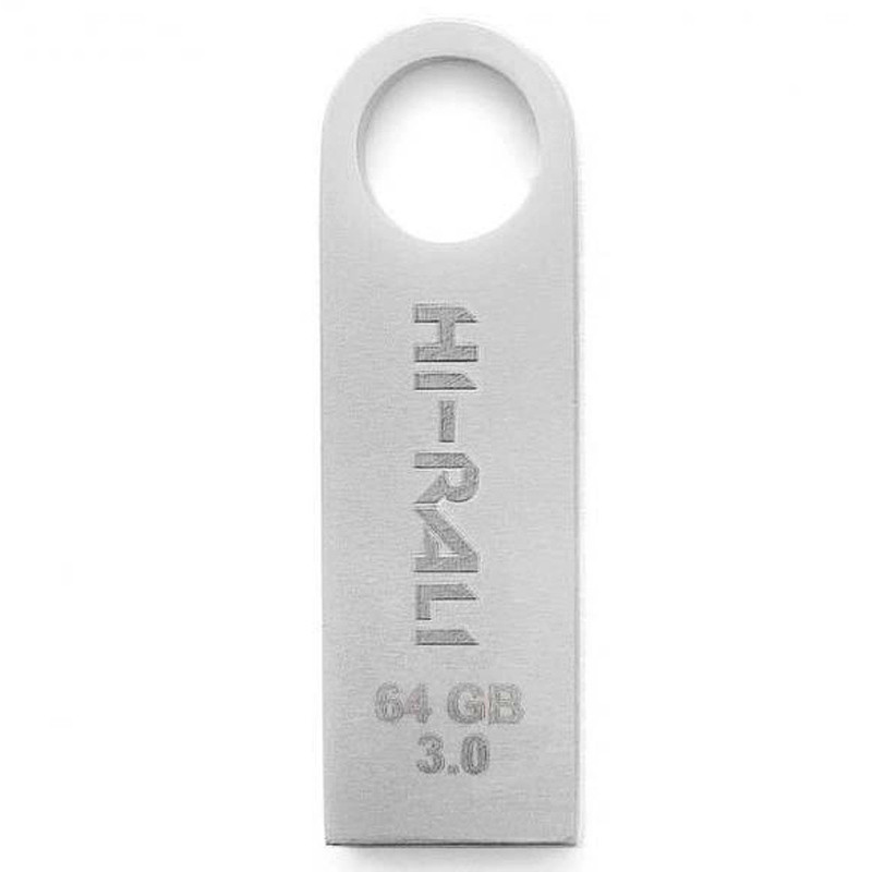 Флеш-накопичувач Hi-Rali Shuttle USB 3.0 Срібна серія — 64GB Срібний