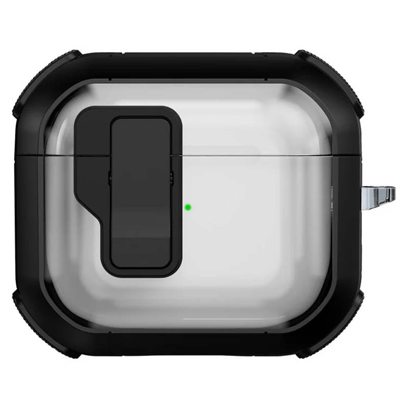 Футляр протиударний Locking Button для навушників Airpods 4 / 5 Black
