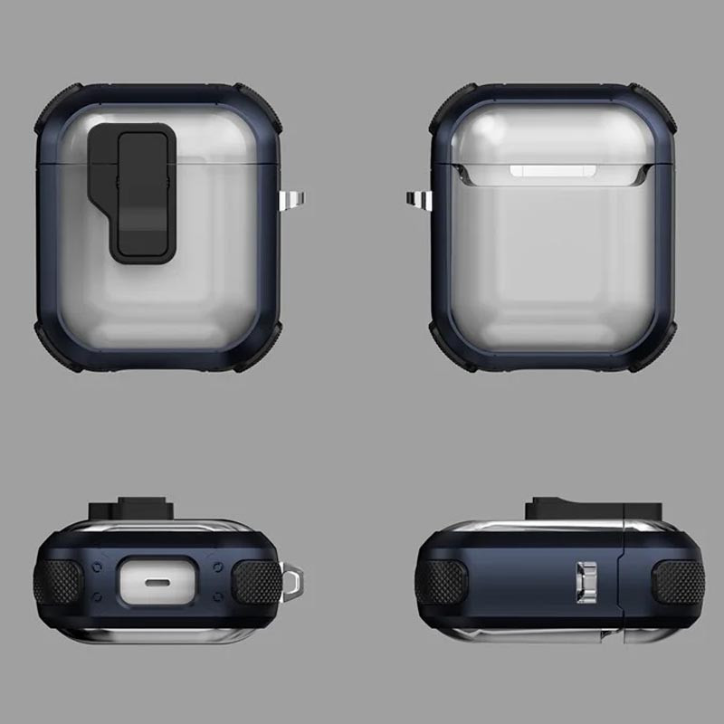 Футляр протиударний Locking Button для навушників Airpods 1/2