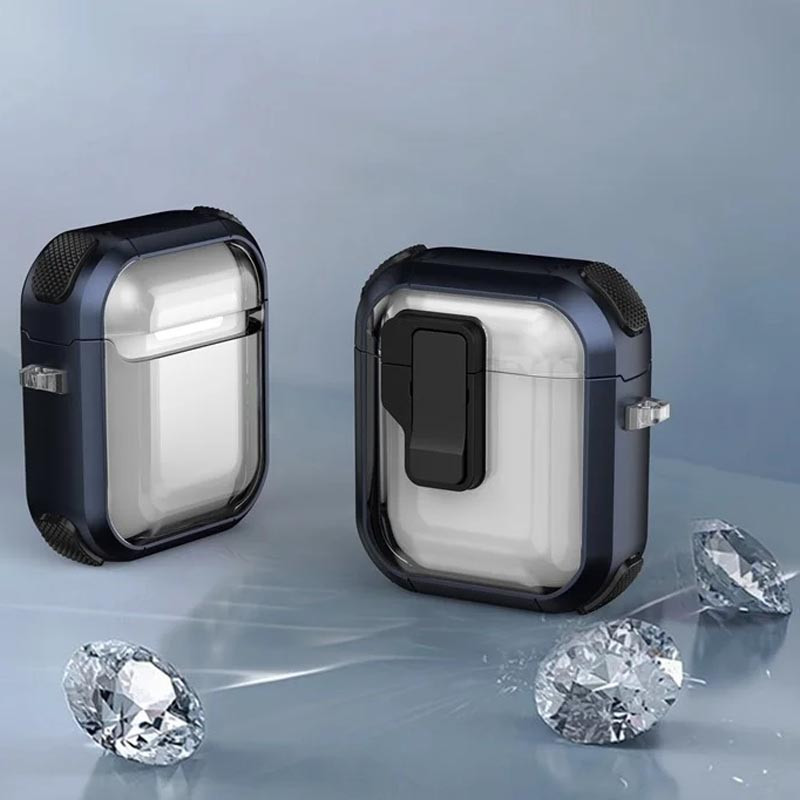 Футляр протиударний Locking Button для навушників Airpods 1/2