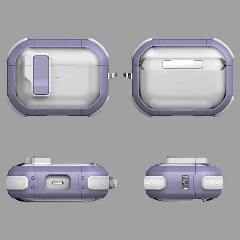 Футляр протиударний Locking Button для навушників Airpods Pro 2 / Pro