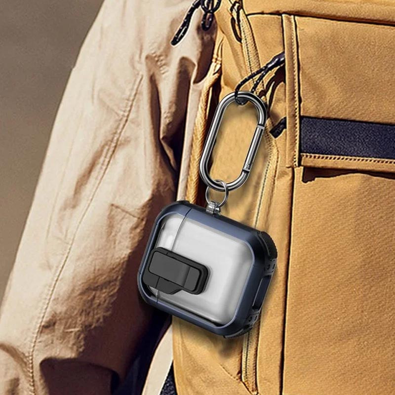 Футляр протиударний Locking Button для навушників Airpods 1/2