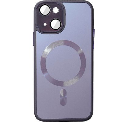 Чохол TPU + Glass Sapphire Midnight with Magnetic Fit для Apple iPhone 15 Plus (6.7″)