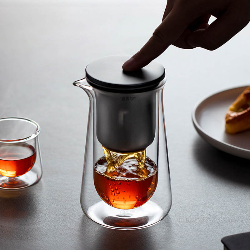 Чайник для заварювання TeaPot D-50 Press type 600ml Transparent