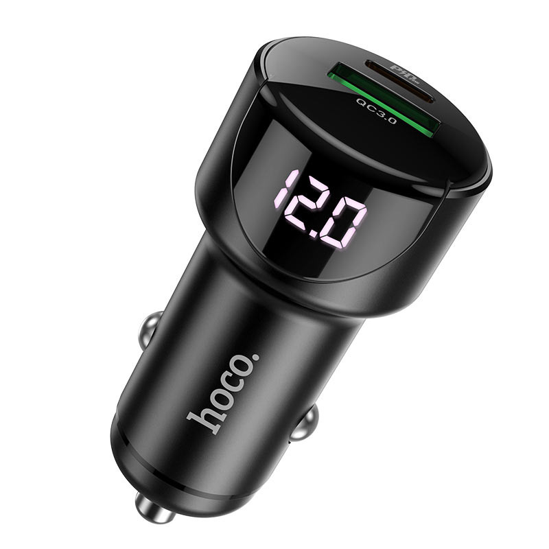 Автомобільний зарядний пристрій Hoco Z42 PD 20W + QC 3.0 (1×USB/1C)