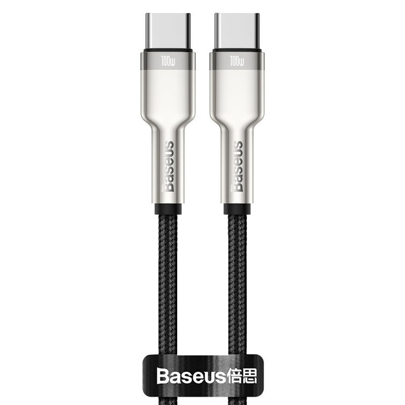 Дата кабель Baseus Cafule Metal USB-C → USB-C 100W (1 м) (CATJK-C)