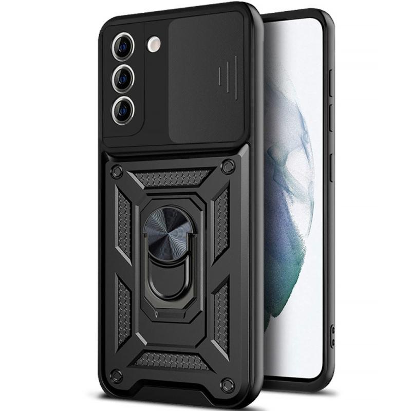 Чохол Ummi Camshield Serge Ring для Samsung Galaxy S22 Чорний / Black