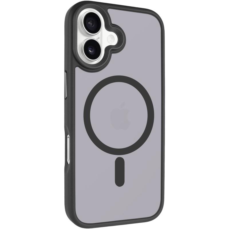 TPU + PC чохол Metal Buttons with Magnetic Fit для Apple iPhone 17 (6.3″) Сірий / Grey