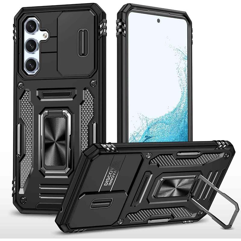 Ударостійкий чохол Camshield Army Ring для Samsung Galaxy A57 5G Чорний / Black