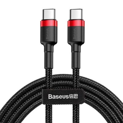 Дата кабель Baseus Cafule USB-C → USB-C PD2.0 60W (2 м) (CATKLF-H)