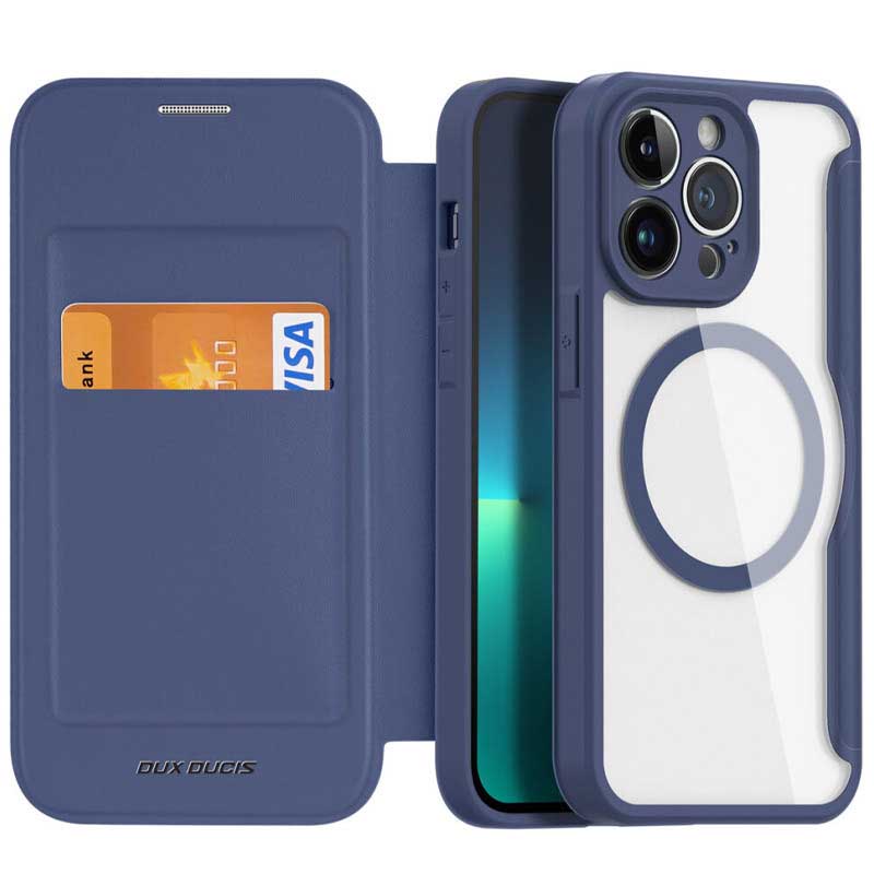 Чохол-книжка Dux Ducis Skin X Pro with Magnetic Fit для Apple iPhone 15 Pro (6.1") Blue