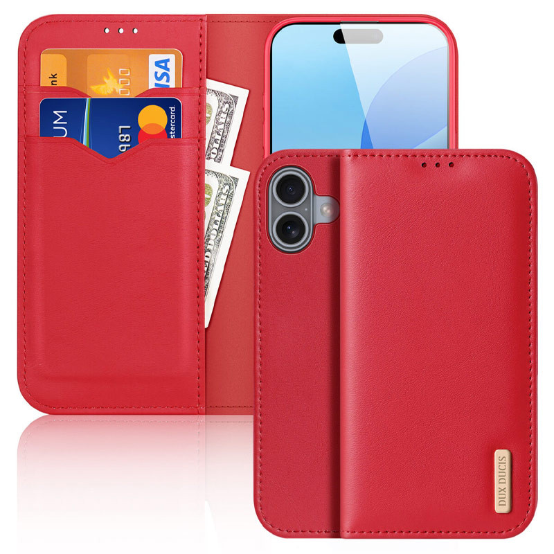 Чохол-книжка Dux Ducis Hivo для Apple iPhone 16 (6.1") Red