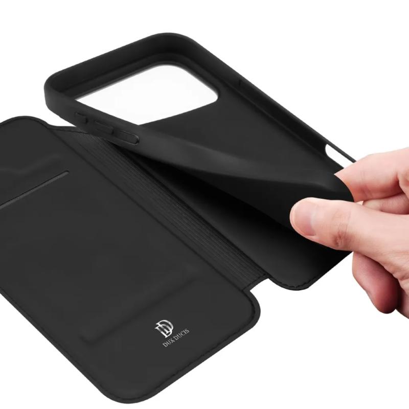 Чохол-книжка Dux Ducis з кишенею для візиток для Apple iPhone 17 Pro (6.3")