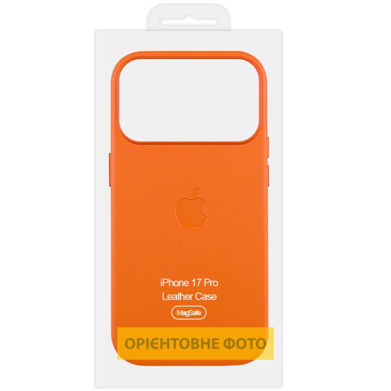 Чохол шкіряний Leather Case (AA) with Magnetic Fit and Animation для Apple iPhone 17 Air (6.5")