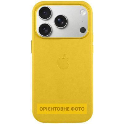 Чохол шкіряний Leather Case (AA) with Magnetic Fit and Animation для Apple iPhone 17 (6.3")