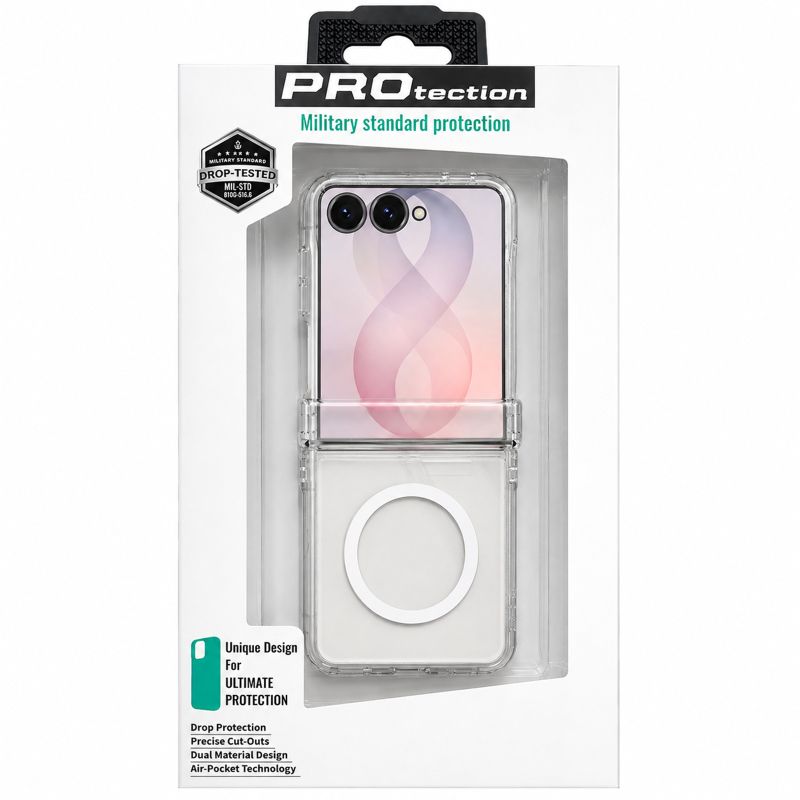 Чохол PC Pure Case with Magnetic Fit для Samsung Galaxy Z Flip8 Clear