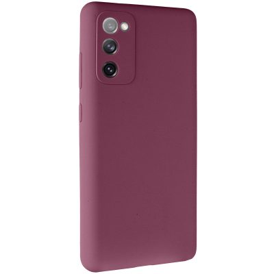 Чохол Silicone Cover Lakshmi Full Camera (AAA) для Samsung Galaxy S20 FE Бордовий / Plum