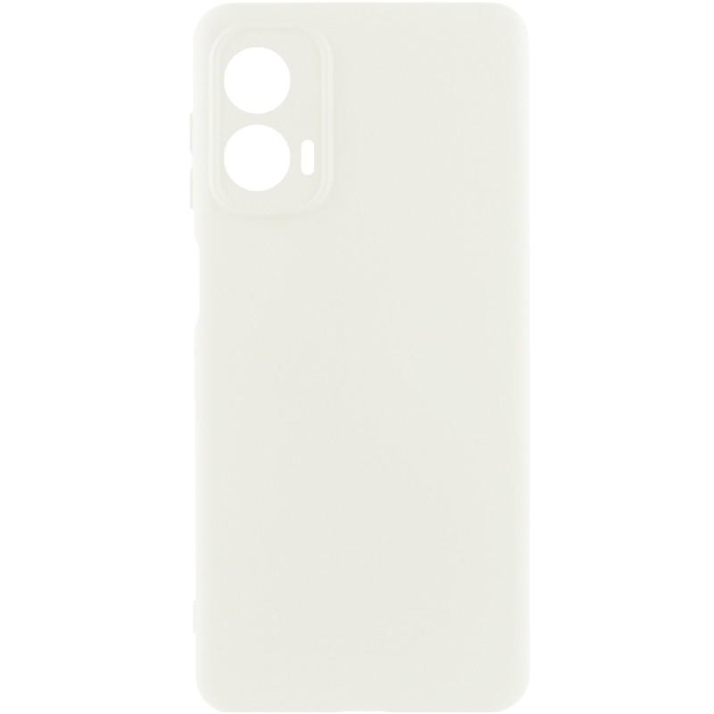 Чохол Silicone Cover Ummi Lakshmi Full Camera (AA) для Motorola Moto G24 Білий / White