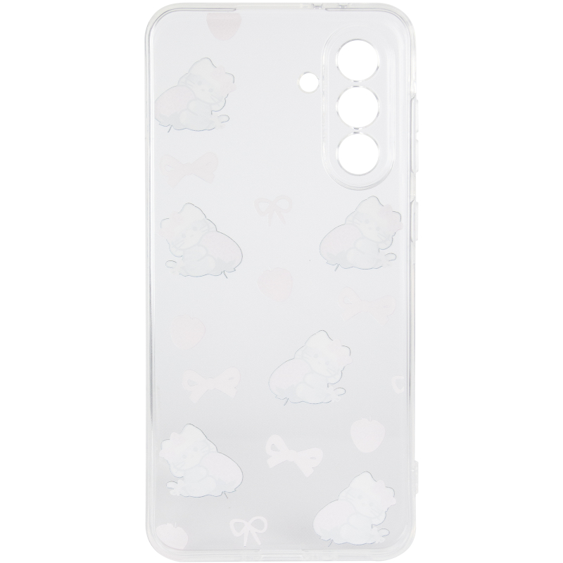 Чохол TPU Clear Joy для Samsung Galaxy A56 5G Strawberry Cats