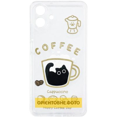 Чохол TPU Clear Joy для Xiaomi Redmi Note 14 Pro 4G Coffee