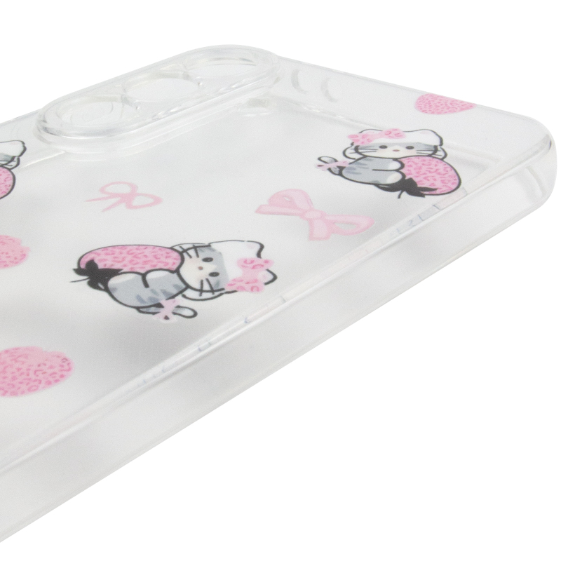 Чохол TPU Clear Joy для Samsung Galaxy A56 5G Strawberry Cats