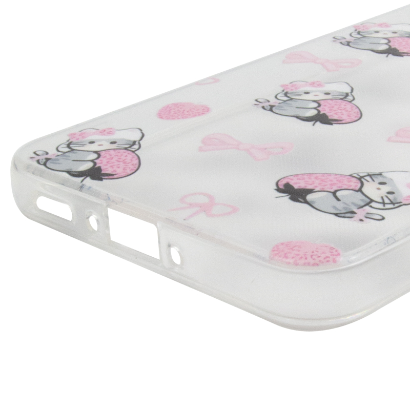 Чохол TPU Clear Joy для Samsung Galaxy A56 5G Strawberry Cats
