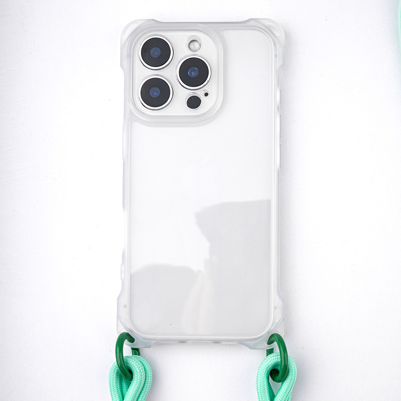 Чохол TPU CrossBody with straps для Apple iPhone 12 Pro Max (6.7") Transparent