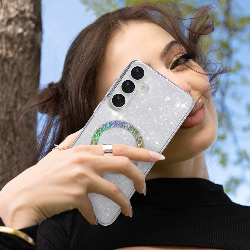 Чохол TPU Eclipse Sparkle Magnetic Fit для Samsung Galaxy S25 / S24